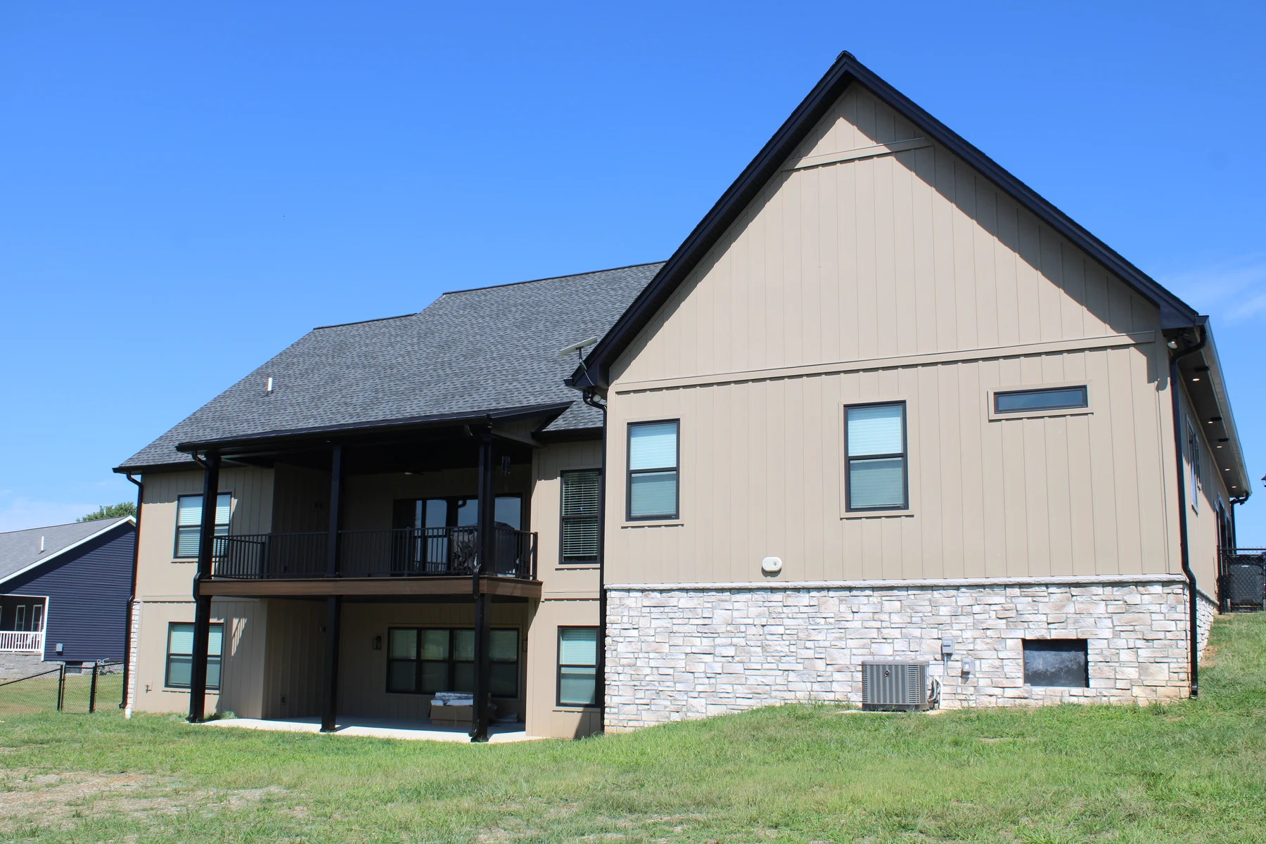 A Shorehome Kentucky home with a covered porch